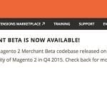 The Merchant Beta version of Magento 2 has now been released.